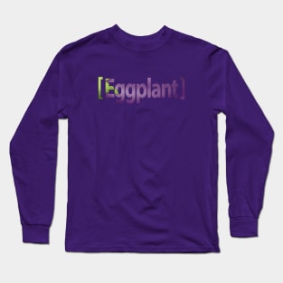 Eggplant Emoji Funny Long Sleeve T-Shirt